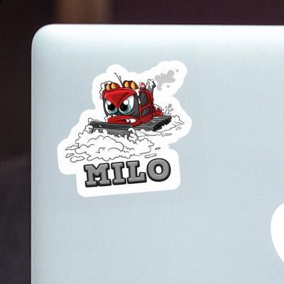 Sticker Snow groomer Milo Notebook Image