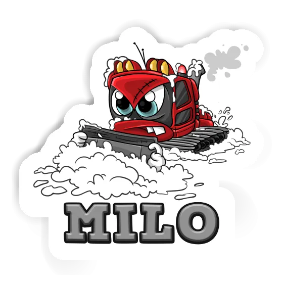 Sticker Snow groomer Milo Gift package Image