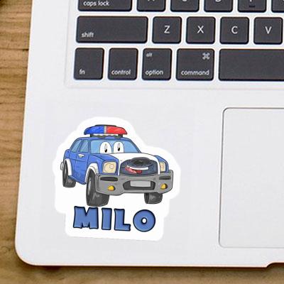 Polizeiauto Sticker Milo Notebook Image