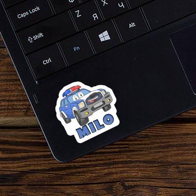 Sticker Police Car Milo Notebook Image