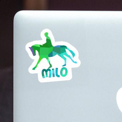 Sticker Horse Rider Milo Laptop Image