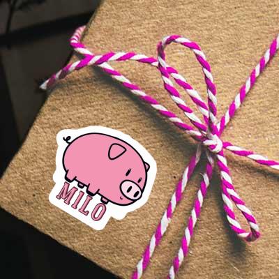 Sticker Milo Pig Notebook Image