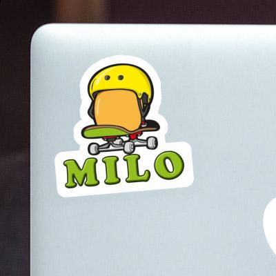 Skateboard Egg Sticker Milo Laptop Image