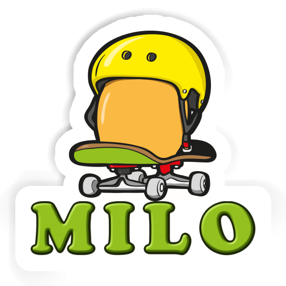 Skateboard Egg Sticker Milo Notebook Image