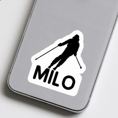 Milo Autocollant Skieuse Laptop Image