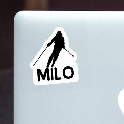 Milo Autocollant Skieuse Notebook Image