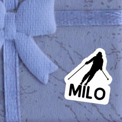 Milo Autocollant Skieuse Notebook Image