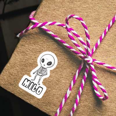 Milo Sticker Skeleton Notebook Image