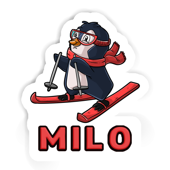 Skier Sticker Milo Notebook Image