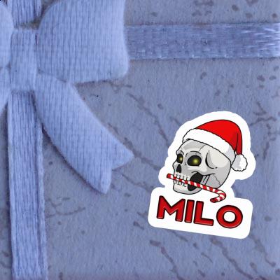 Sticker Milo Christmas Skull Gift package Image