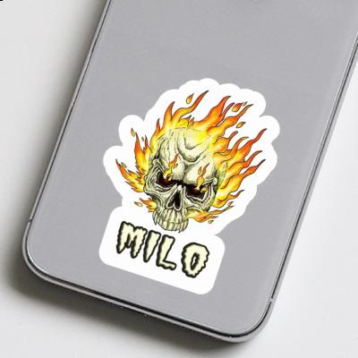 Sticker Milo Totenkopf Laptop Image