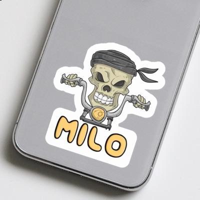 Milo Autocollant Motocycliste Image