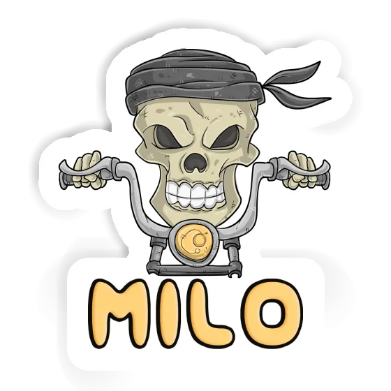 Sticker Motorcycle Rider Milo Gift package Image