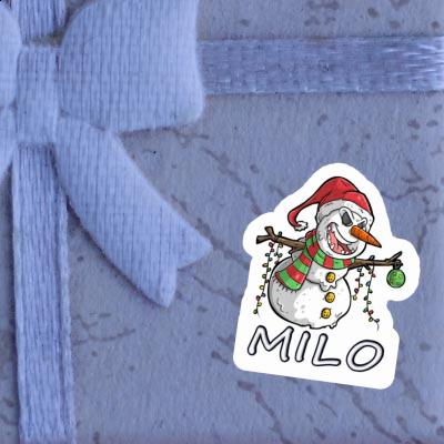 Autocollant Bonhomme de neige Milo Notebook Image