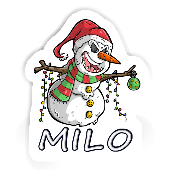 Autocollant Bonhomme de neige Milo Gift package Image