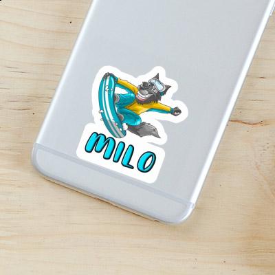 Snowboarder Sticker Milo Image