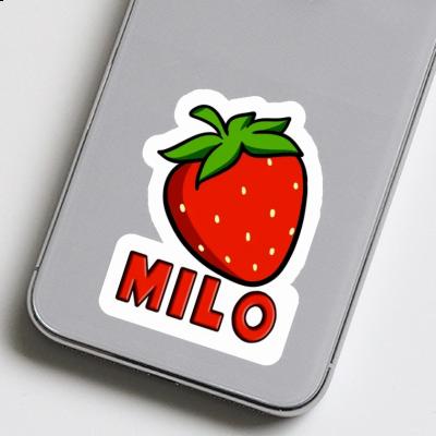 Sticker Strawberry Milo Laptop Image