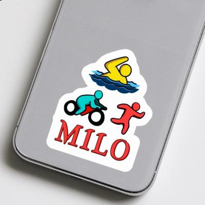 Triathlete Sticker Milo Laptop Image