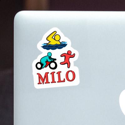 Autocollant Milo Triathlète Laptop Image