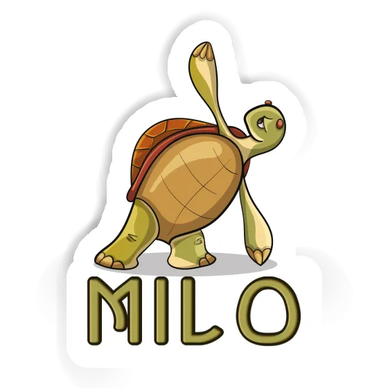 Sticker Yoga Turtle Milo Image