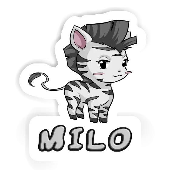 Zebra Sticker Milo Laptop Image