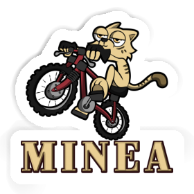 Sticker Minea Fahrradkatze Image
