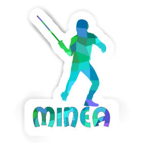 Sticker Minea Fencer Image
