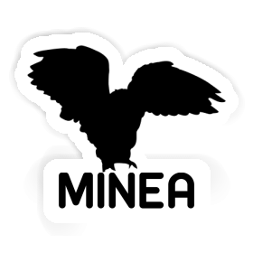 Aufkleber Eule Minea Image