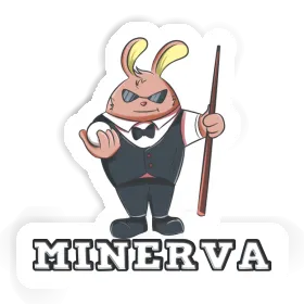 Billardspieler Sticker Minerva Image