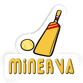 Sticker Minerva Kricketschläger Image