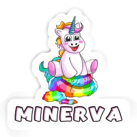 Aufkleber Minerva Baby Einhorn Image