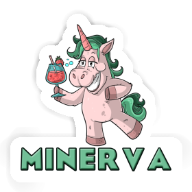 Sticker Minerva Party-Einhorn Image