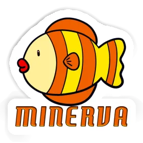Aufkleber Minerva Fisch Image