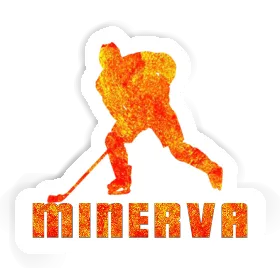 Sticker Hockey Player Minerva Image