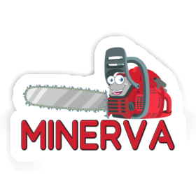 Sticker Kettensäge Minerva Image