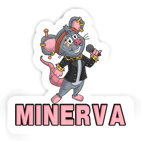 Sängerin Aufkleber Minerva Image