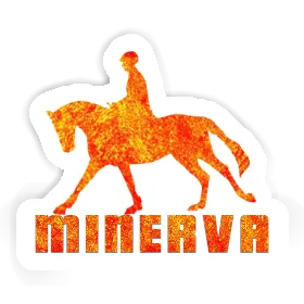 Aufkleber Reiterin Minerva Image