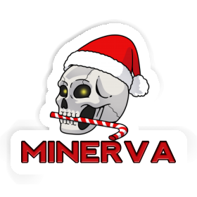 Minerva Aufkleber Weihnachtstotenkopf Image