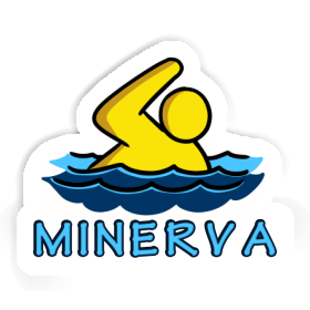 Sticker Schwimmer Minerva Image