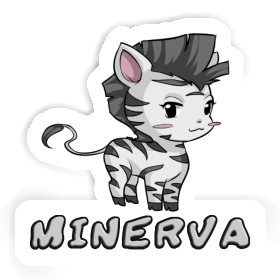 Zèbre Autocollant Minerva Image