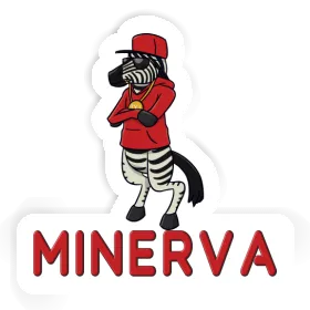 Autocollant Zebra Minerva Image