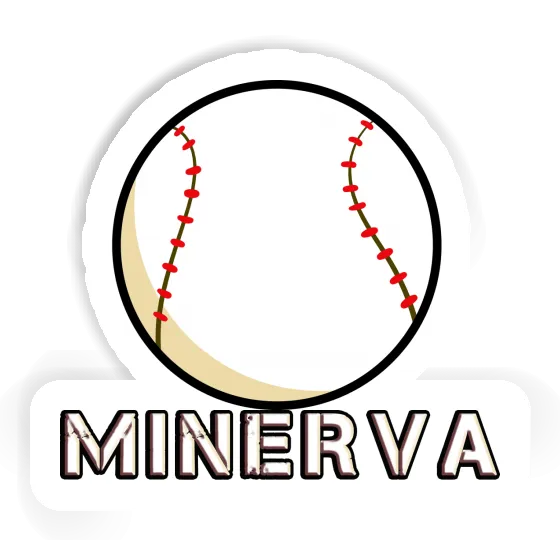 Minerva Sticker Baseball Ball Notebook Minerva Sticker Baseball Ball Gift package Image