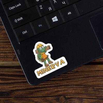Construction worker Sticker Minerva Laptop Construction worker Sticker Minerva Laptop Image