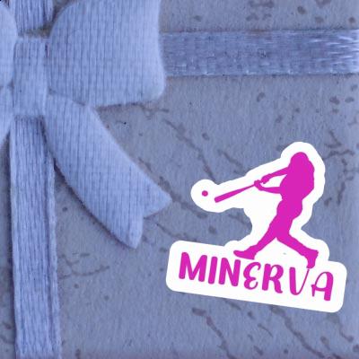 Sticker Minerva Baseballspieler Image