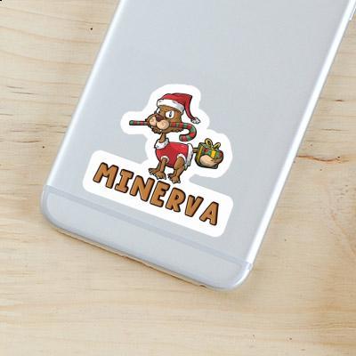 Sticker Weihnachtskatze Minerva Notebook Sticker Weihnachtskatze Minerva Gift package Image