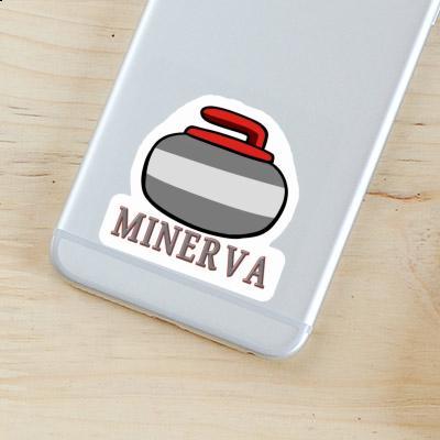 Minerva Autocollant Pierre de curling Laptop Minerva Autocollant Pierre de curling Laptop Image
