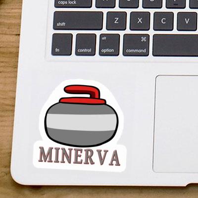 Minerva Autocollant Pierre de curling Notebook Minerva Autocollant Pierre de curling Notebook Image