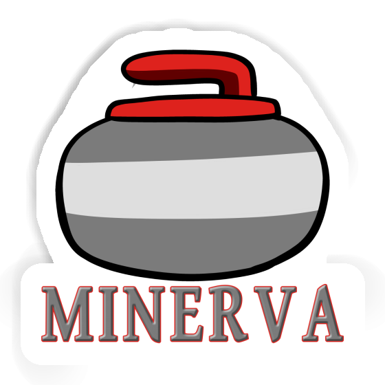 Minerva Autocollant Pierre de curling Notebook Minerva Autocollant Pierre de curling Gift package Image