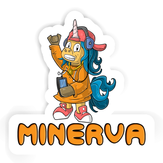 Aufkleber Hip-Hop Einhorn Minerva Laptop Aufkleber Hip-Hop Einhorn Minerva Laptop Image
