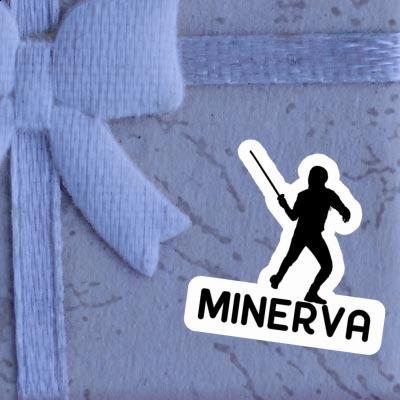 Sticker Fencer Minerva Laptop Image